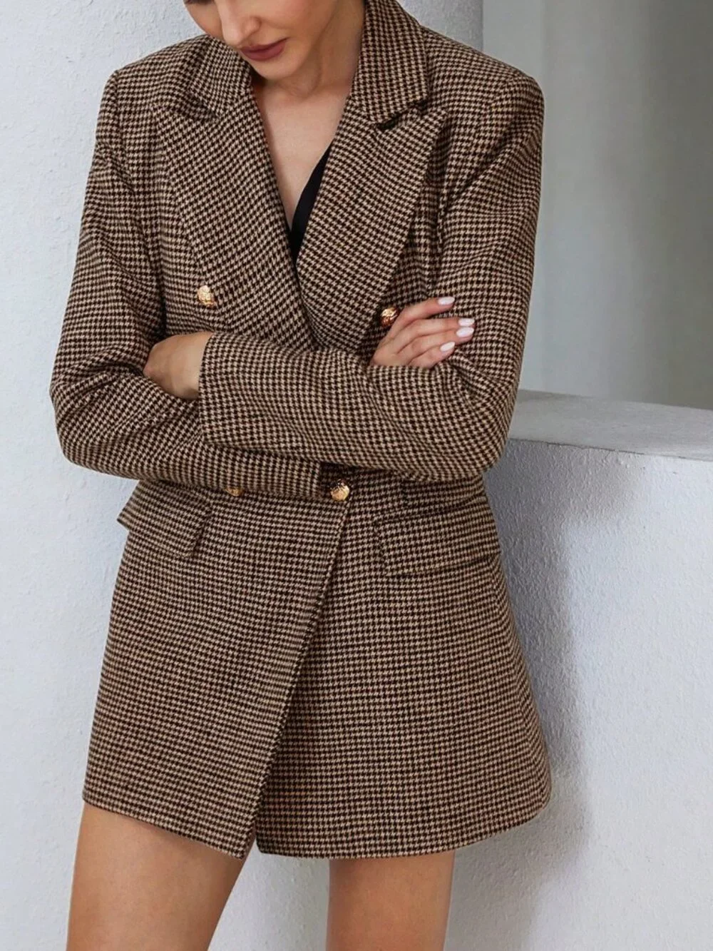 Multicolor Elegant Women's Blazer Jacket - Picture 7 of 7